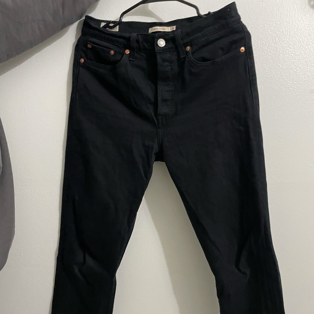 Levi’s wedgie straight 28 black